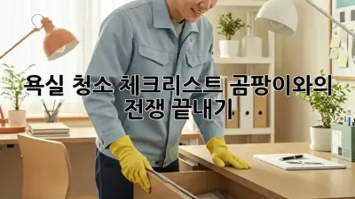 욕실 청소 체크리스트: 곰팡이와의 전쟁 끝내기!